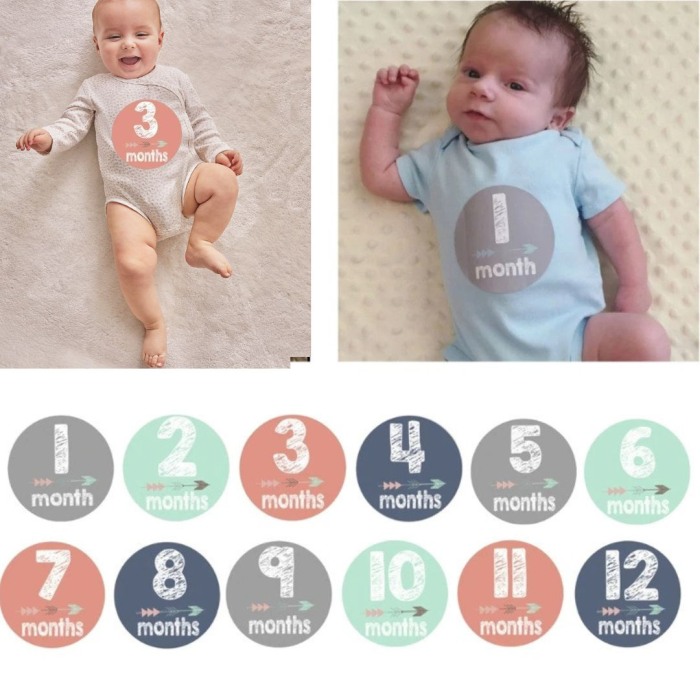 Autocolante Rotunde “Primele 12 luni” Drool [2]