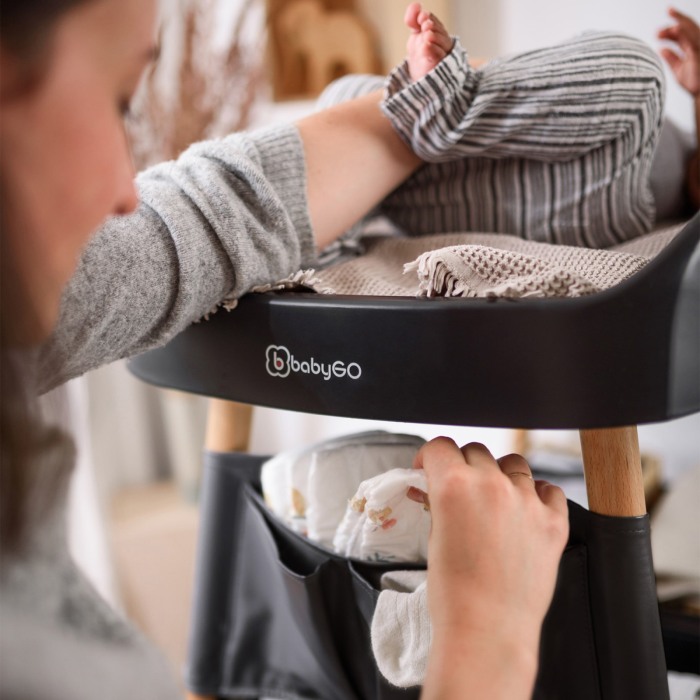 BabyGo - Masuta de schimbat si infasat Change Me, Black [4]