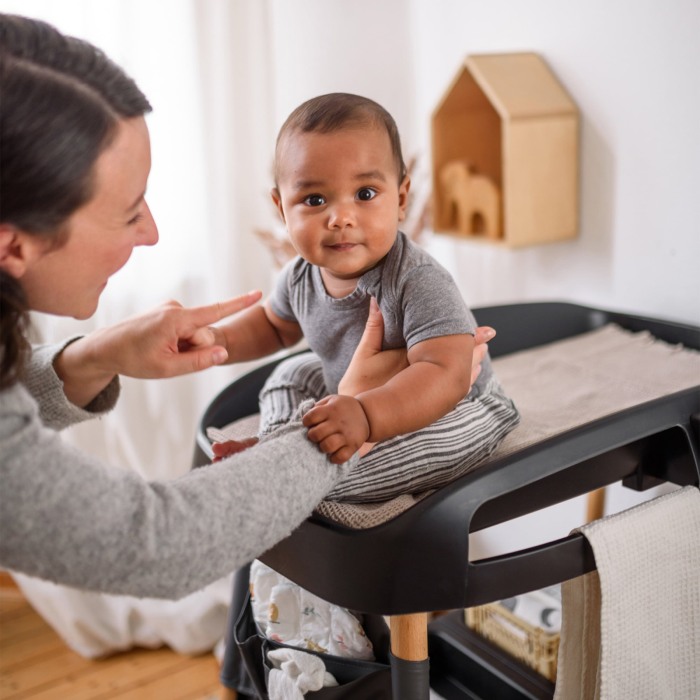 BabyGo - Masuta de schimbat si infasat Change Me, Black [6]