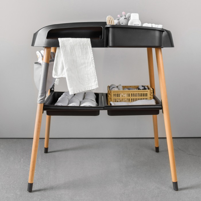 BabyGo - Masuta de schimbat si infasat Change Me, Black [8]