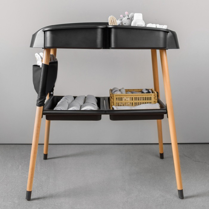 BabyGo - Masuta de schimbat si infasat Change Me, Black [2]