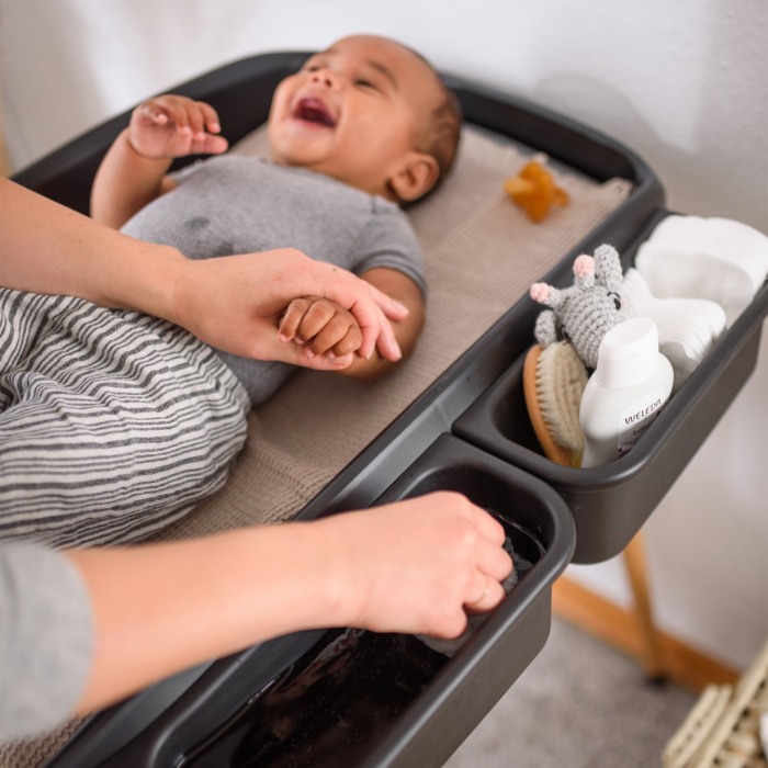 BabyGo - Masuta de schimbat si infasat Change Me, Black [3]