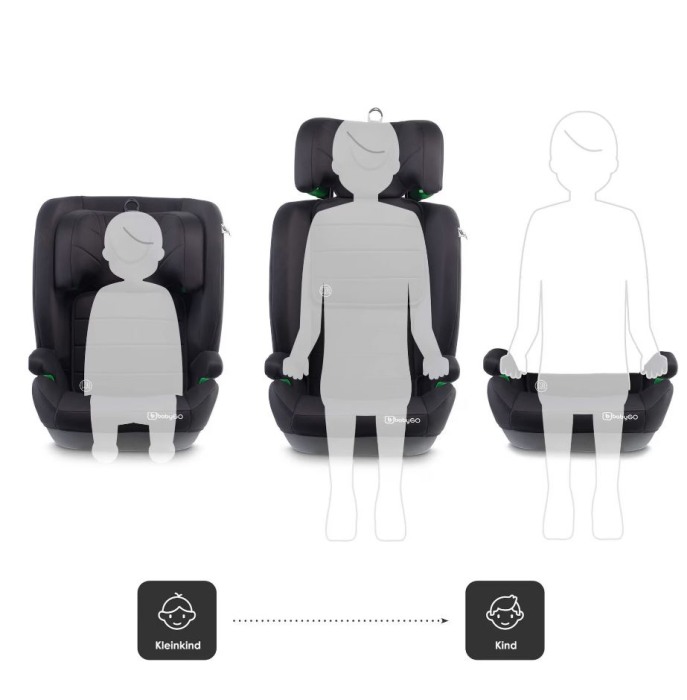 BabyGo - Scaun auto SafeChild2 Black, 100-150 cm, certificat R129 [7]