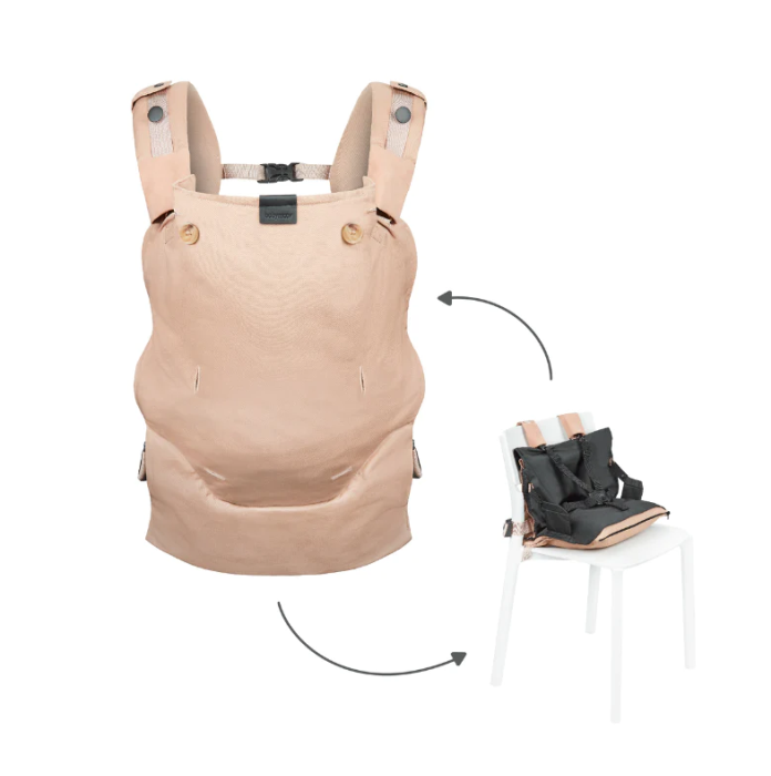 Babymoov - Moov & Boost Sistem de purtare transformabil in Booster, creat in colaborare cu medici kinetoterapeuti, Bej [2]