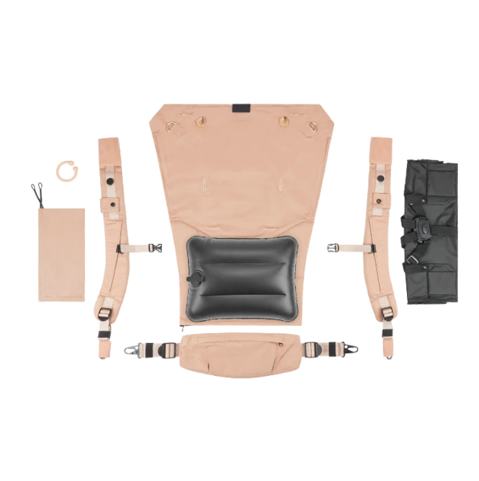 Babymoov - Moov & Boost Sistem de purtare transformabil in Booster, creat in colaborare cu medici kinetoterapeuti, Bej [4]