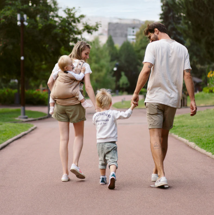 Babymoov - Moov & Boost Sistem de purtare transformabil in Booster, creat in colaborare cu medici kinetoterapeuti, Bej [5]