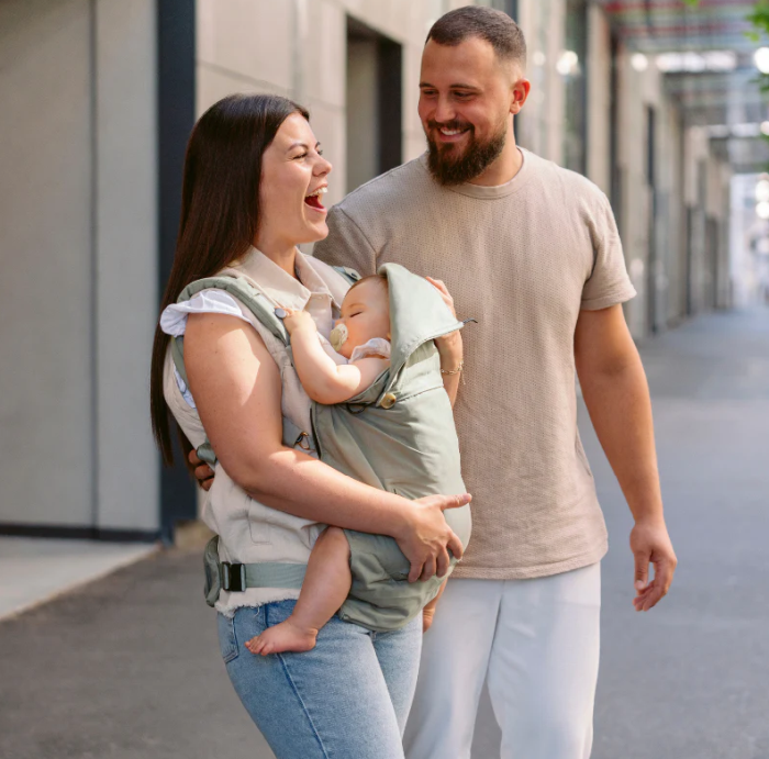 Babymoov - Moov & Boost Sistem de purtare transformabil in Booster, creat in colaborare cu medici kinetoterapeuti, Verde salvie [2]