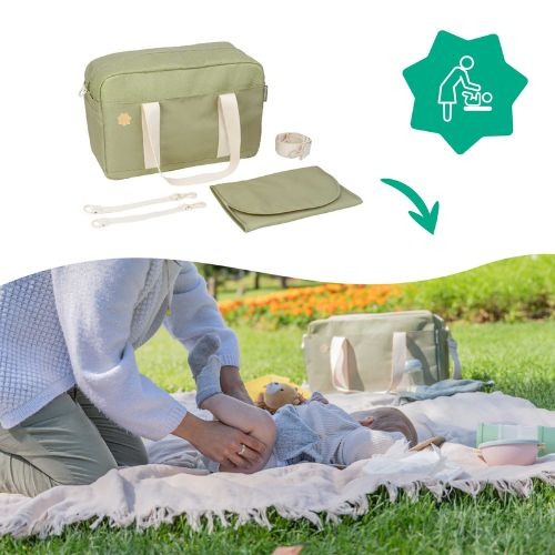 Badabulle - Geanta pentru scutece tip bowling Olive [6]