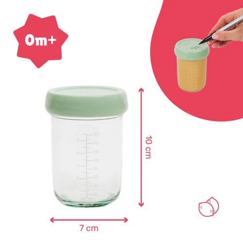 Badabulle - Set 2 Boluri din sticla Badabowls pentru pastrarea hranei bebelusului [2]