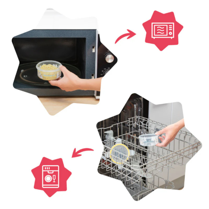 Badabulle - Set 3 boluri ermetice Maxi 300 ml, pentru pastrarea hranei [3]