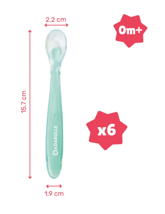 Badabulle - Set 6 lingurite colorate flexibile [3]
