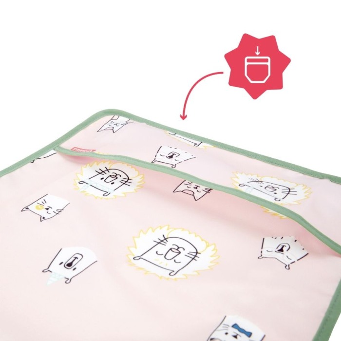 Badabullle - Bavetica cu maneci, roz cu animalute vesele [2]