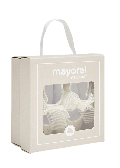 Balerini perforatii cu funda - Bej - Mayoral 19 [7]