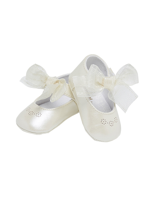 Balerini perforatii cu funda - Bej - Mayoral 19 [3]