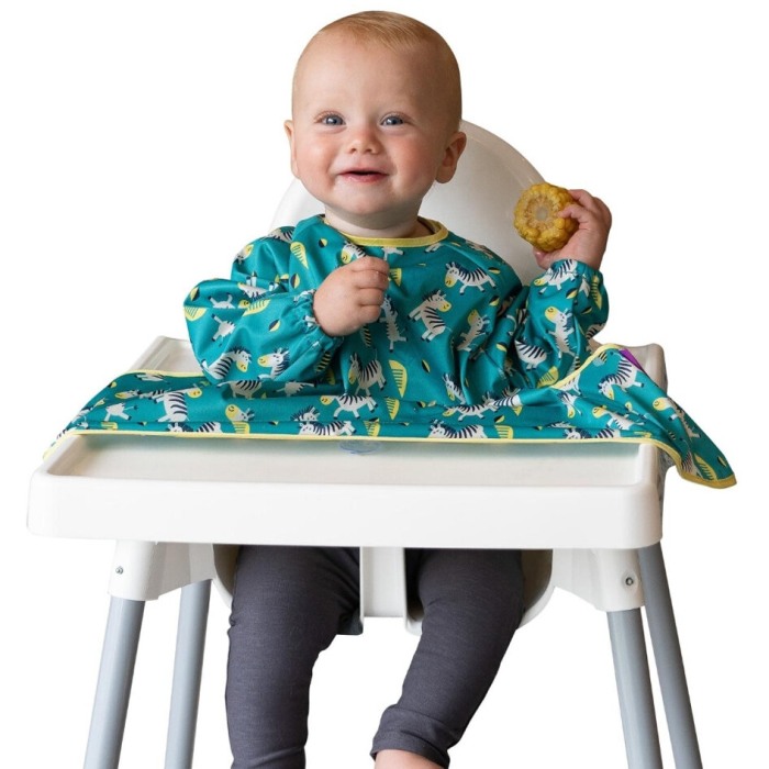 Baveta cu maneci si ventuze - Zebre vesele [2]