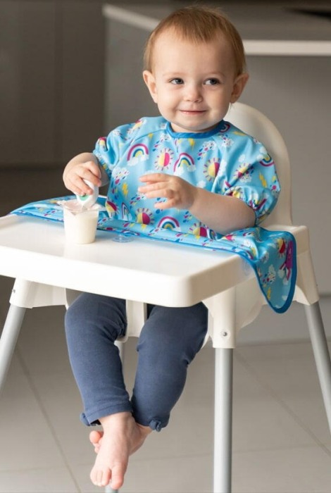 Baveta maneci scurte cu ventuze - Norisori pufosi [2]