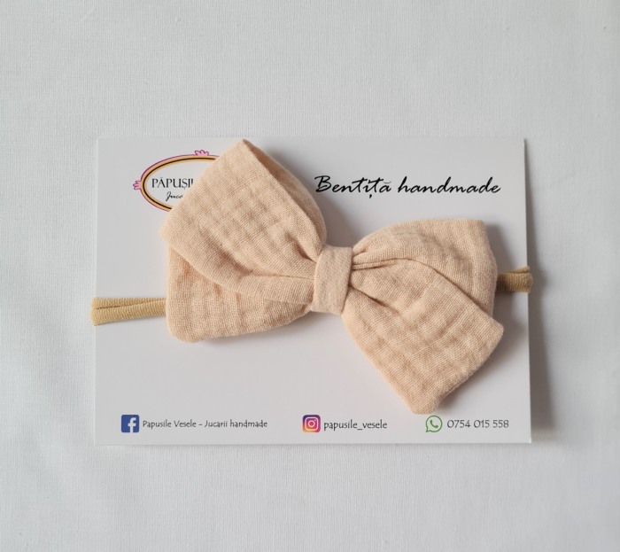 Bentita cu fundita si dantela - Papusile Vesele   Bej4 [2]