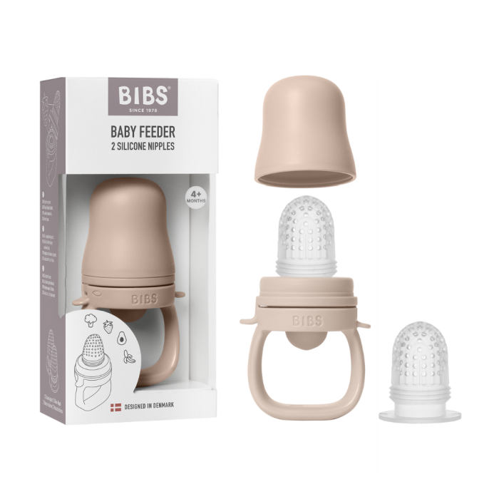 BIBS - Dispozitiv de hranire Baby Feeder cu 2 tetine din silicon, Blush [5]