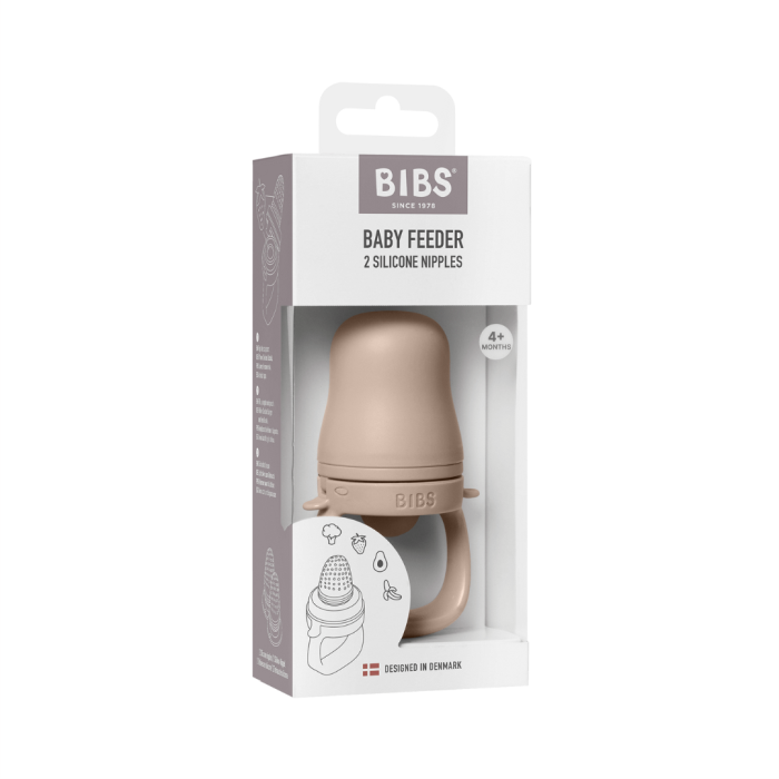 BIBS - Dispozitiv de hranire Baby Feeder cu 2 tetine din silicon, Blush [2]
