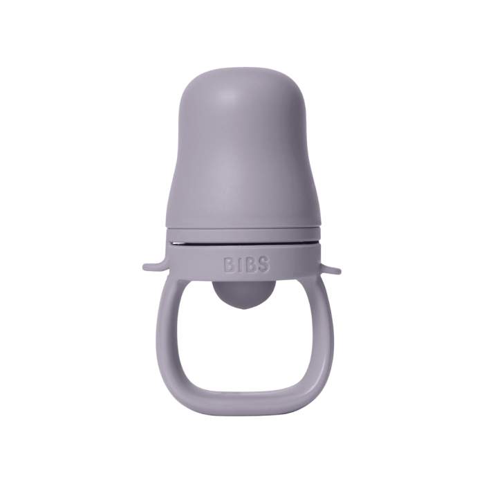 BIBS - Dispozitiv de hranire Baby Feeder cu 2 tetine din silicon, Fossil Grey [6]