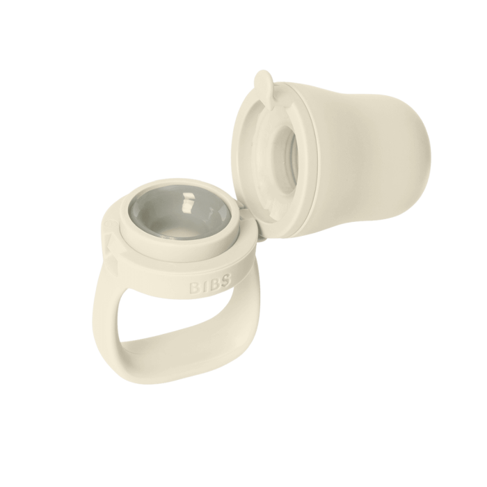 BIBS - Dispozitiv de hranire Baby Feeder cu 2 tetine din silicon, Ivory [4]
