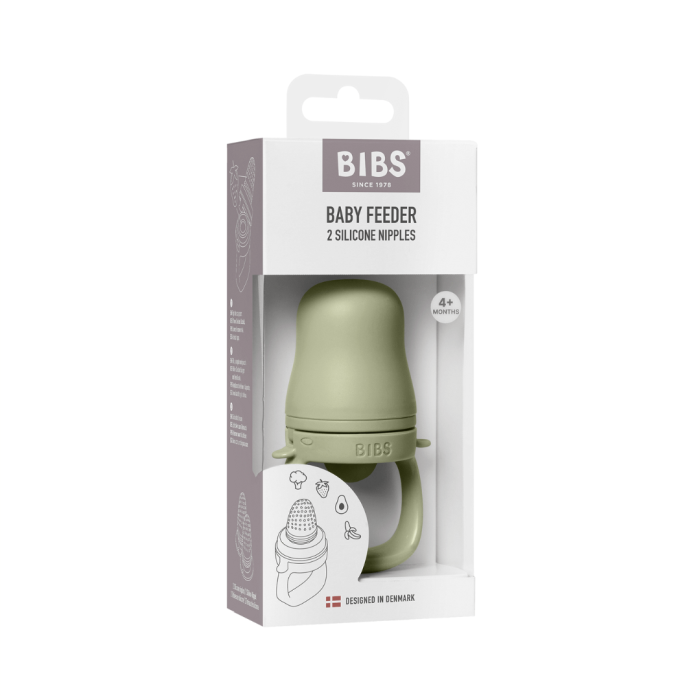 BIBS - Dispozitiv de hranire Baby Feeder cu 2 tetine din silicon, Sage [6]