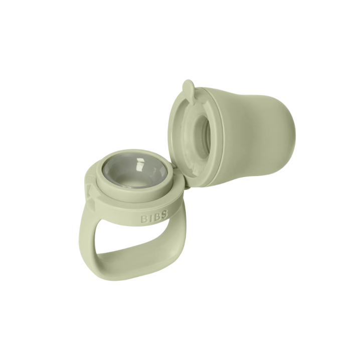 BIBS - Dispozitiv de hranire Baby Feeder cu 2 tetine din silicon, Sage [4]