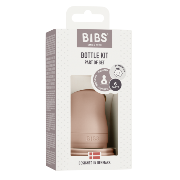 BIBS - Kit pentru set complet biberon din sticla anticolici, Blush [2]