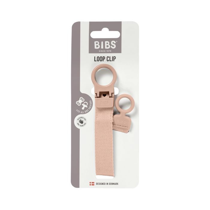 BIBS - Lantisor clip Loop pentru suzeta, Blush [2]