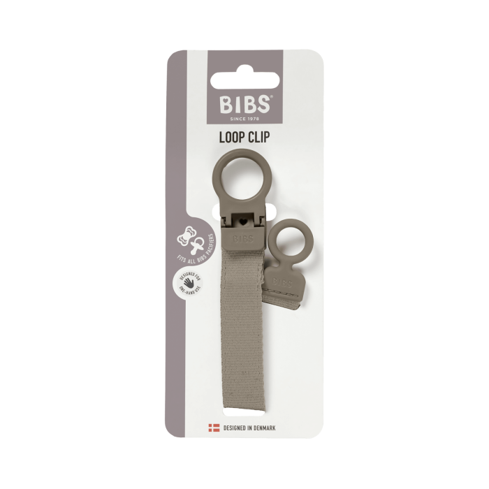 BIBS - Lantisor clip Loop pentru suzeta, Dark Oak [2]