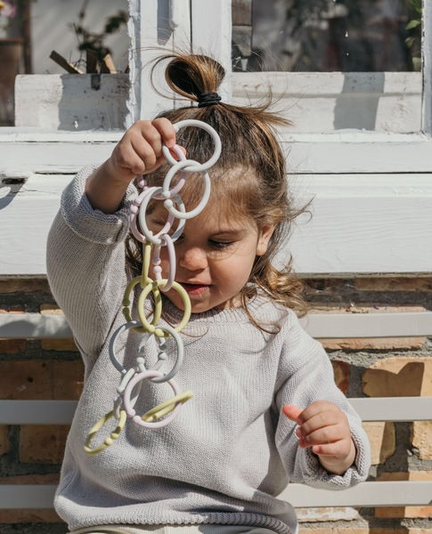 BIBS  - Set 12 inele multifunctionale, Sand/Dark Oak/Vanilla [3]