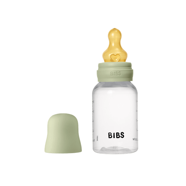 BIBS - Set complet biberon anticolici PP fara BPA, 150 ml, Latex, Sage [4]