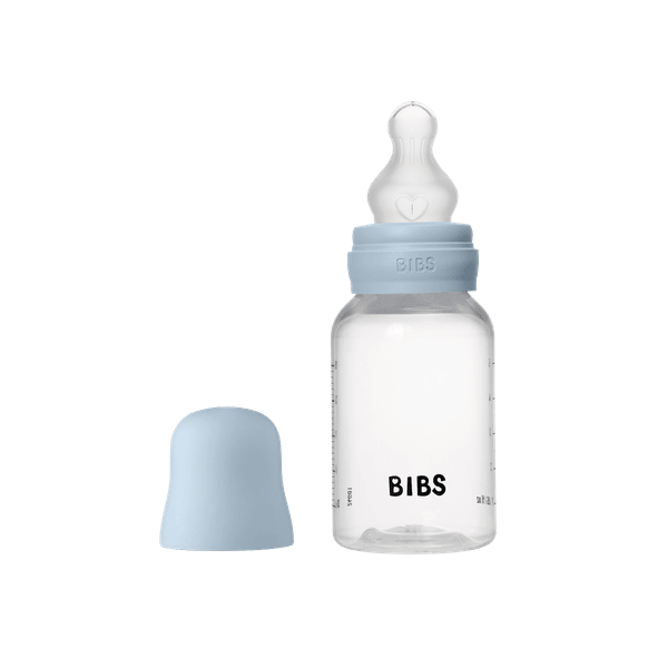 BIBS - Set complet biberon anticolici PP fara BPA, 150 ml, Silicon, Baby Blue [4]