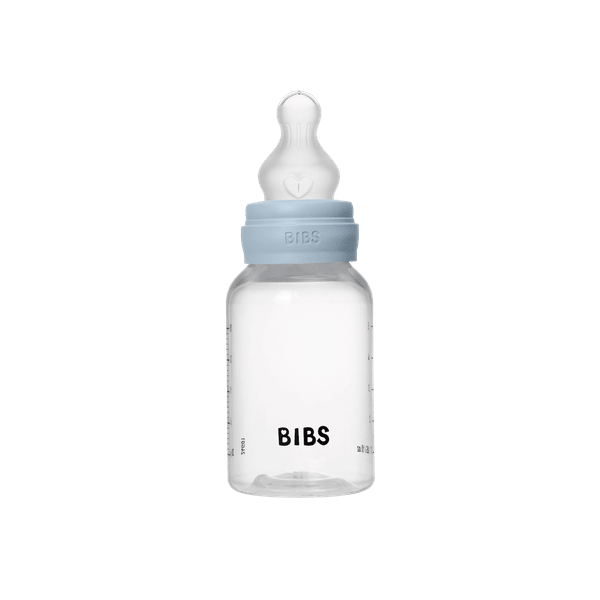 BIBS - Set complet biberon anticolici PP fara BPA, 150 ml, Silicon, Baby Blue [2]