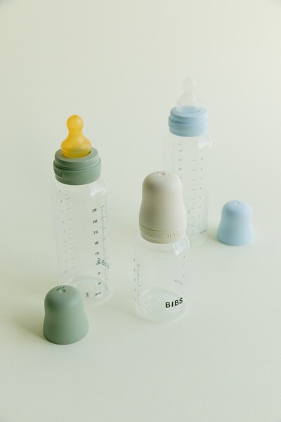 BIBS - Set complet biberon anticolici PP fara BPA, 150 ml, Silicon, Blush [6]