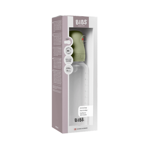 BIBS - Set complet biberon anticolici PP fara BPA, 270 ml, Silicon, Sage [4]