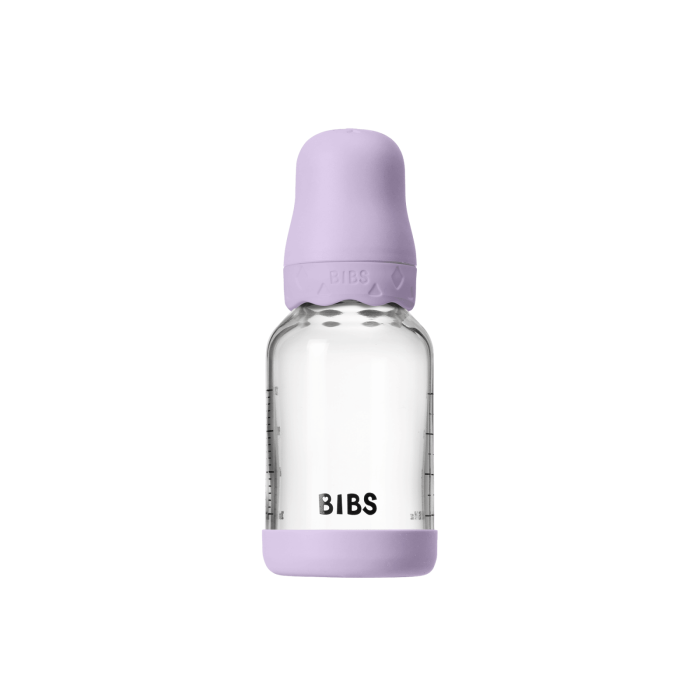 BIBS - Set complet biberon Boheme din sticla anticolici cu tetina din latex, flux lent, 120 ml, Violet Sky [3]