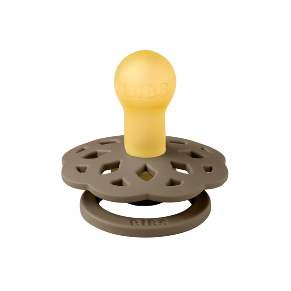 BIBS - Suzeta Boheme Latex, tetina rotunda, 0 luni +-Dark Oak [2]