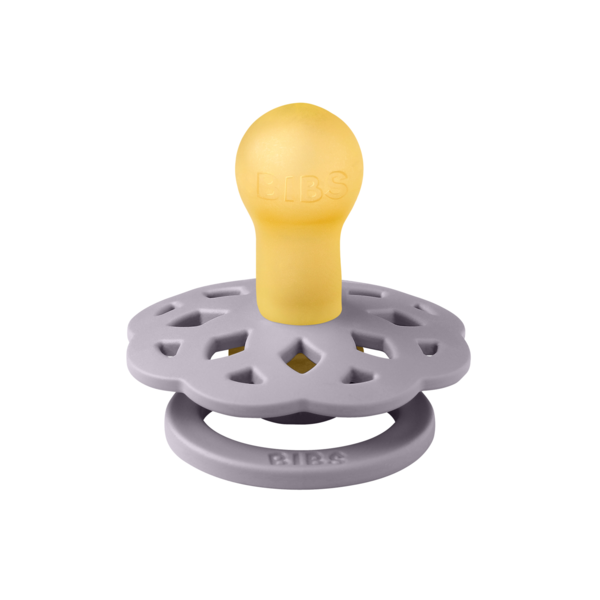 BIBS - Suzeta Boheme Latex, tetina rotunda, 0 luni +-Fossil Grey [2]
