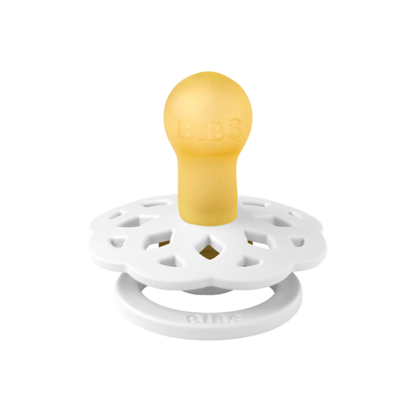 BIBS - Suzeta Boheme Latex, tetina rotunda, 0 luni +-White [2]