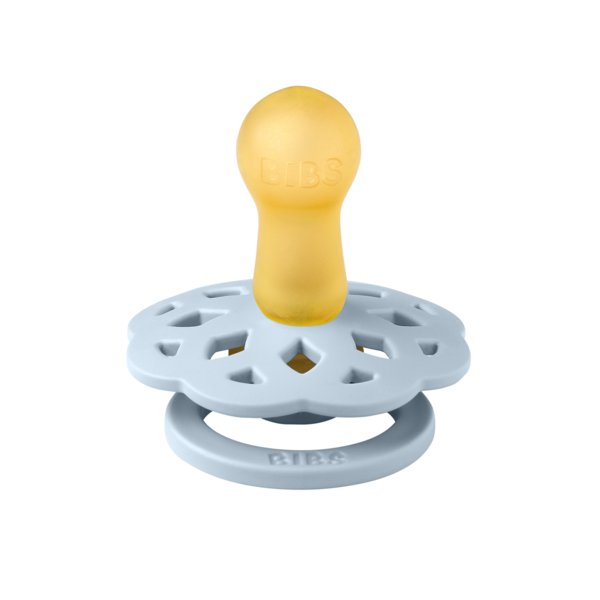 BIBS - Suzeta Boheme Latex, tetina rotunda, 6 luni +-Baby Blue [2]