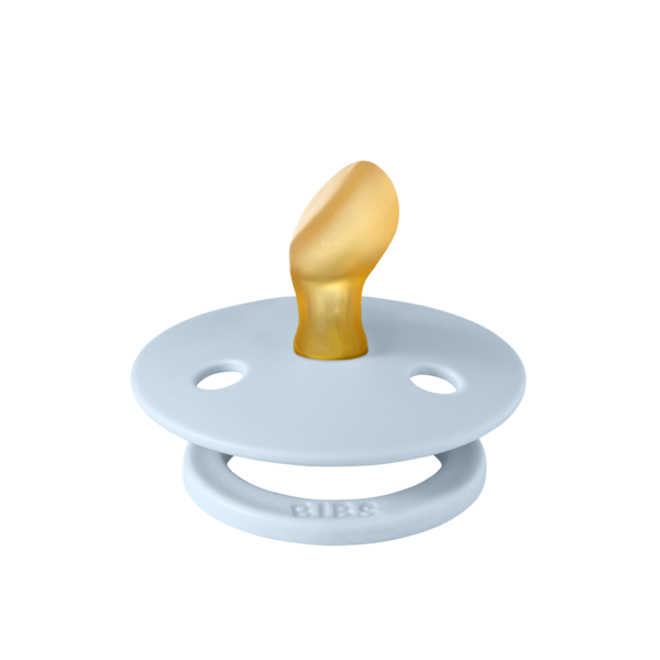 BIBS - Suzeta Colour Latex, tetina anatomica, 0 luni +-Baby Blue [2]