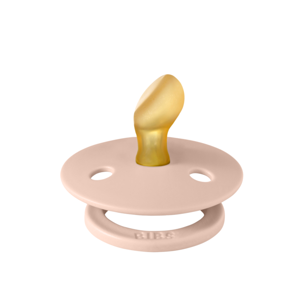 BIBS - Suzeta Colour Latex, tetina anatomica, 0 luni +-Blush [2]