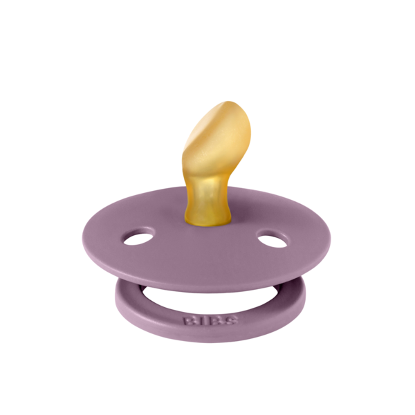 BIBS - Suzeta Colour Latex, tetina anatomica, 0 luni +-Mauve [2]