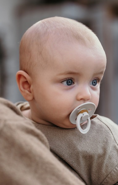 BIBS - Suzeta Colour Latex, tetina anatomica, 0 luni +-Petrol [3]