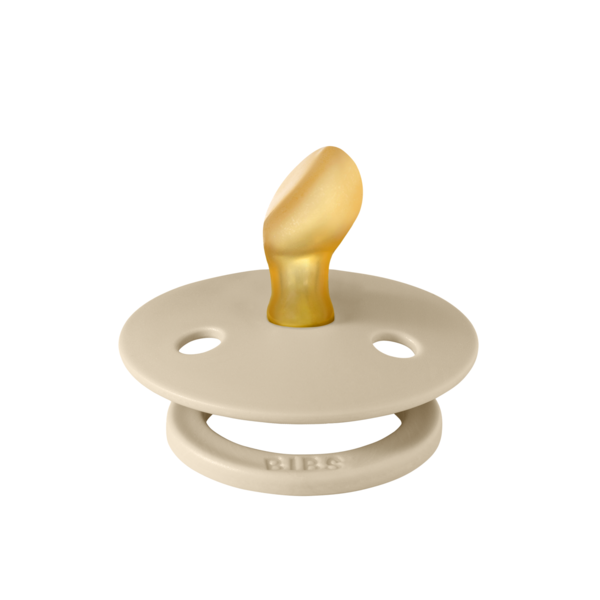 BIBS - Suzeta Colour Latex, tetina anatomica, 0 luni +-Vanilla [2]