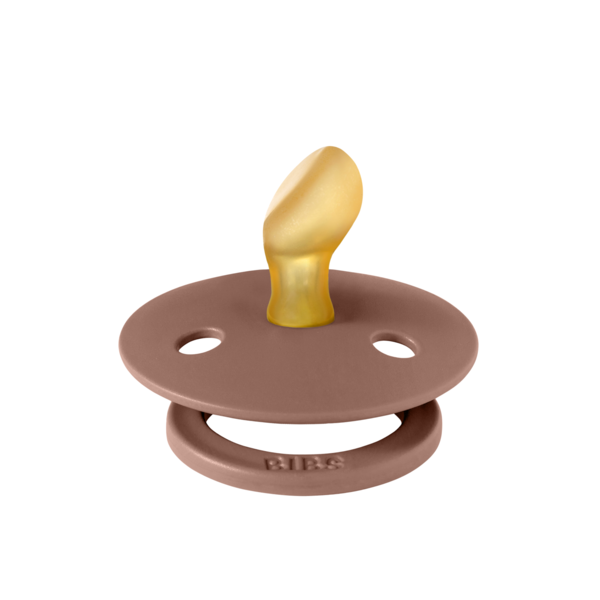 BIBS - Suzeta Colour Latex, tetina anatomica, 0 luni +-Woodchuck [2]