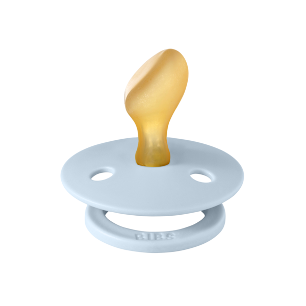 BIBS - Suzeta Colour Latex, tetina anatomica, 6 luni +-Baby Blue [2]