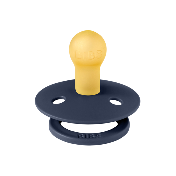 BIBS - Suzeta Colour Latex, tetina rotunda, 0 luni +-Deep Space [2]