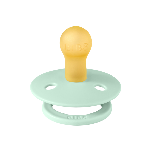 BIBS - Suzeta Colour Latex, tetina rotunda, 0 luni +-Nordic Mint [2]